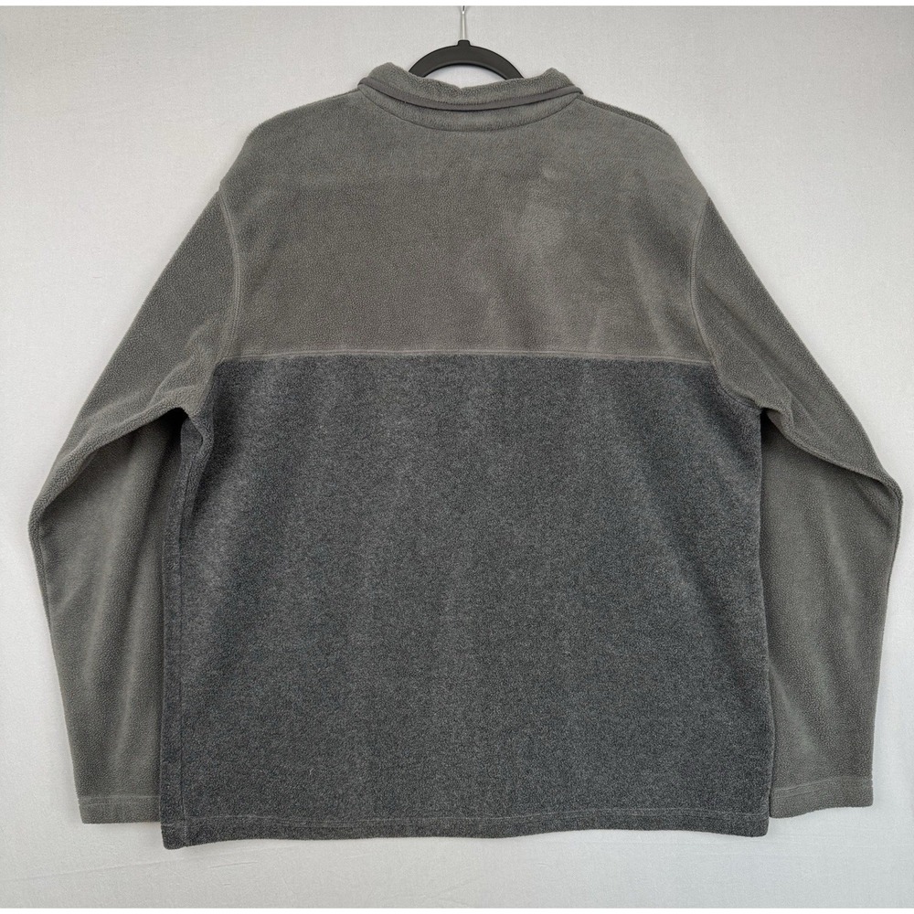 Columbia Gray Pullover Sweater Mens XL Snap Sweatshirt Jacket Hiking Hunting - Picture 5 of 7